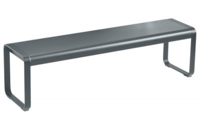 Bellevie Outdoor Bench Fermob Thunderstorm grey